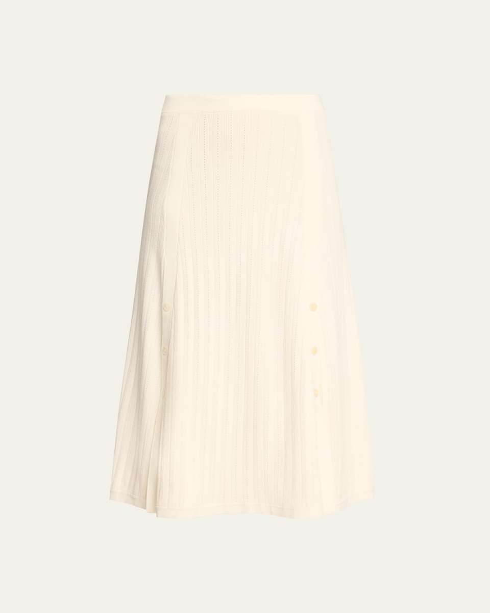 Godet Midi Skirt