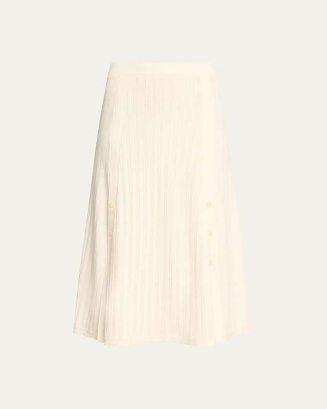 Godet Midi Skirt