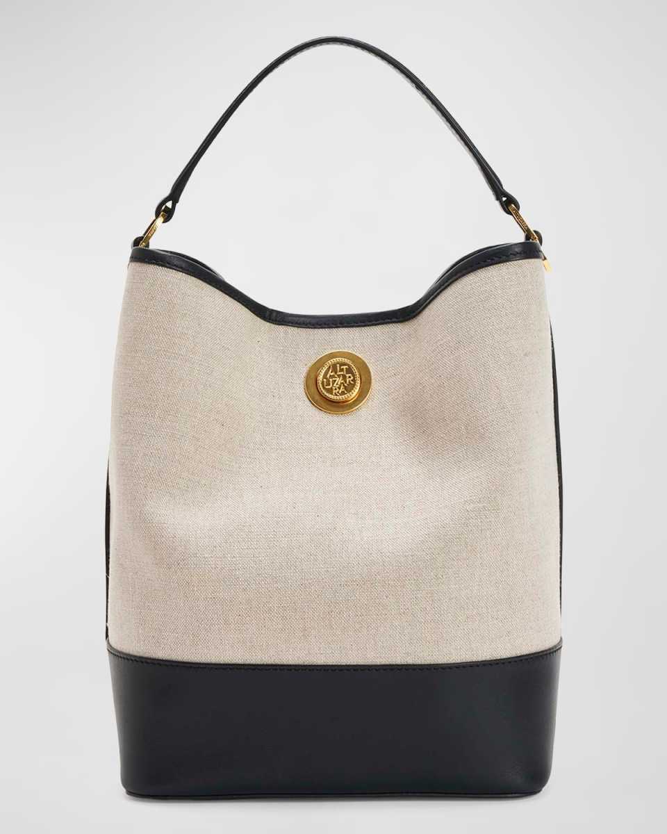 North-South Canvas Bucket Bag