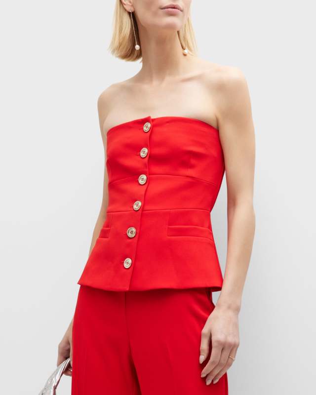 Tucuman Strapless Crepe Stretch Top