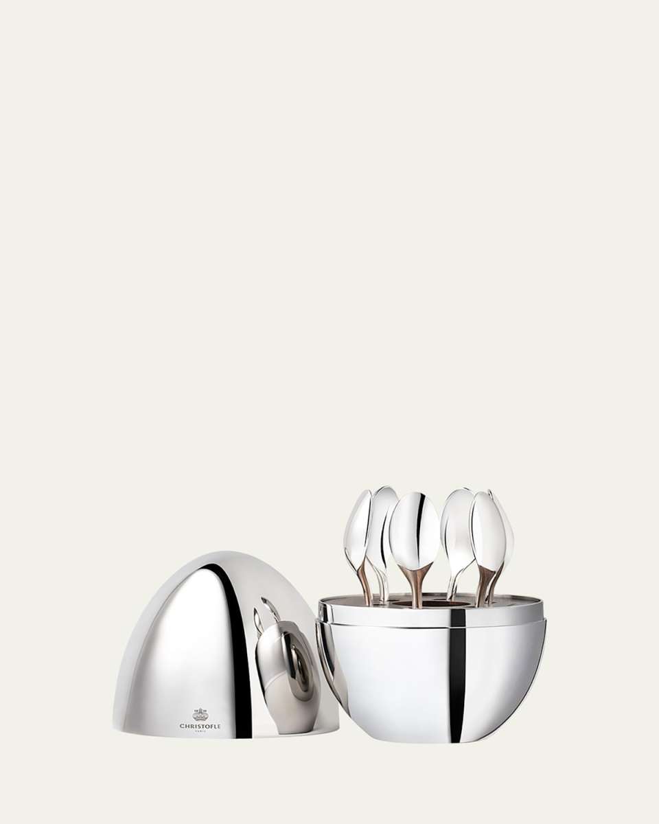 Mini Mood Silver Espresso Spoons, Set of 6