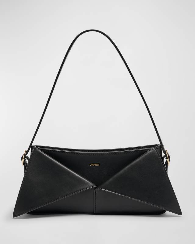 Belt Folded Leather Shoulder Bag