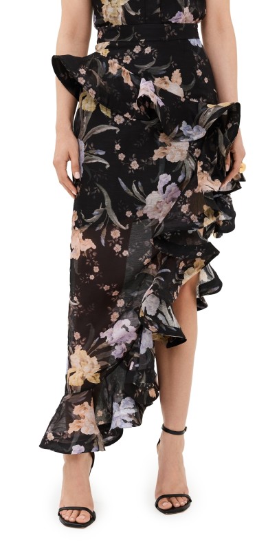 Zimmermann Eden Waterfall Skirt Iris Sherbet