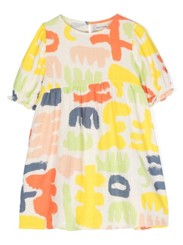 Carnival abstract-print dress