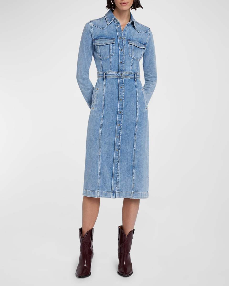 Luxe Denim Shirtdress