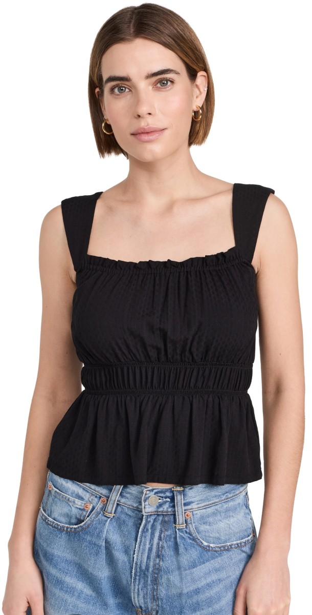 PAIGE Laureth Top Black