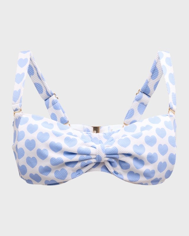 Clara Heart Bandeau Bikini Top