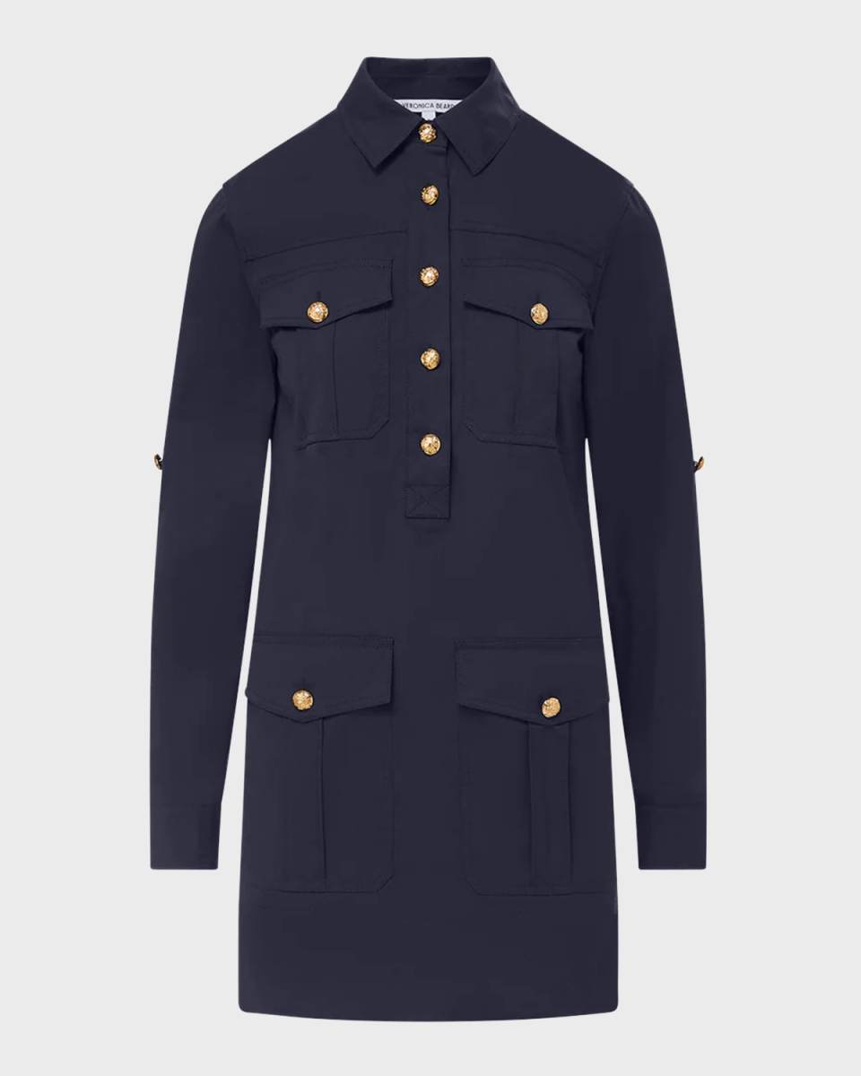 Saude Long-Sleeve Utility Dress