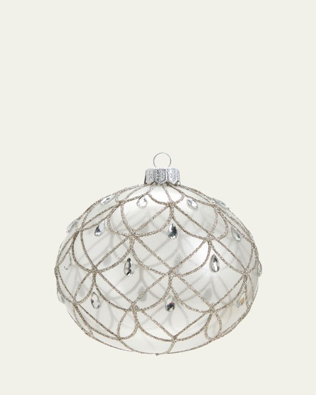 Transparent Crystal Drop Ball Christmas Ornament