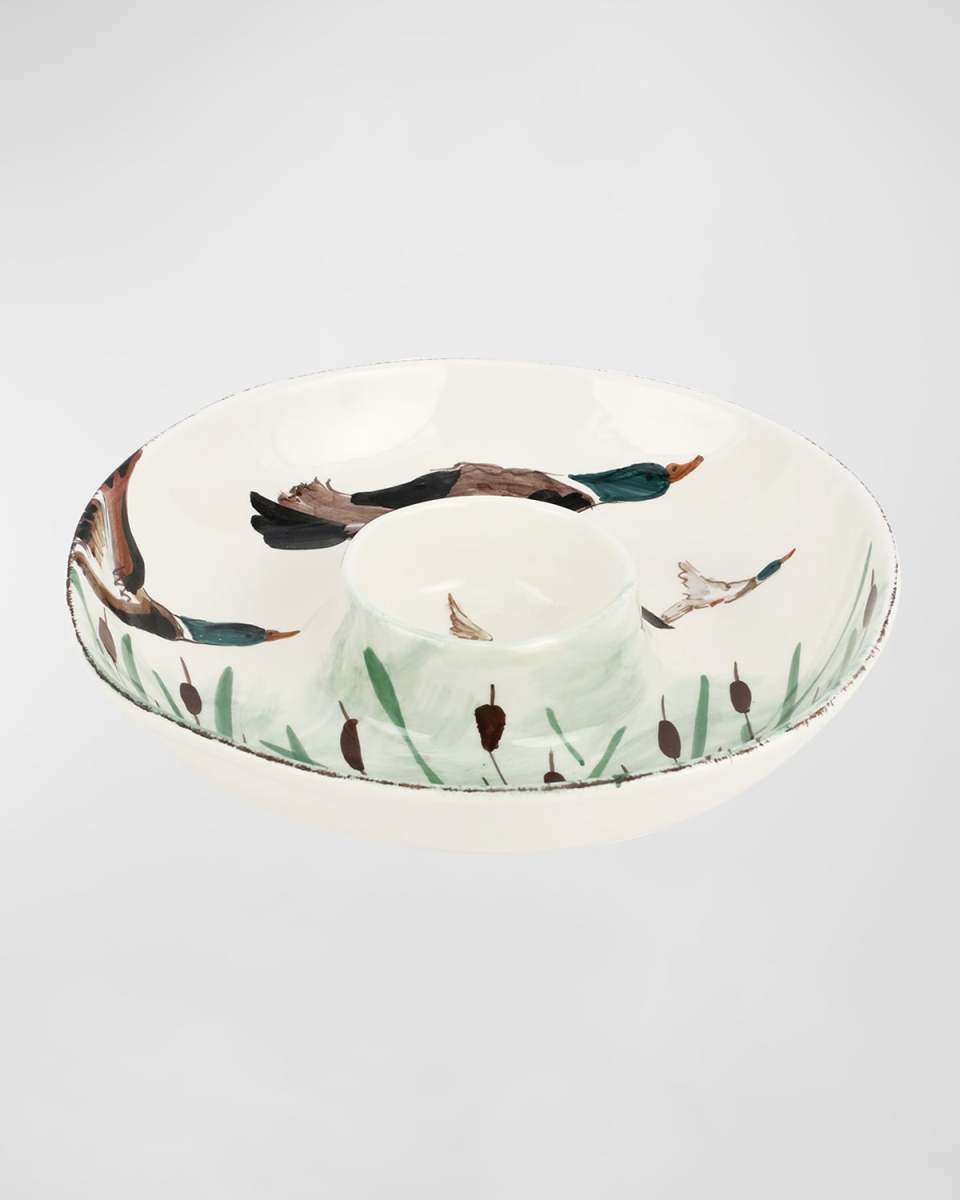 Wildlife Mallard Chip and Dip Bowl