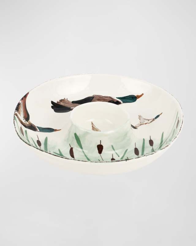 Wildlife Mallard Chip and Dip Bowl