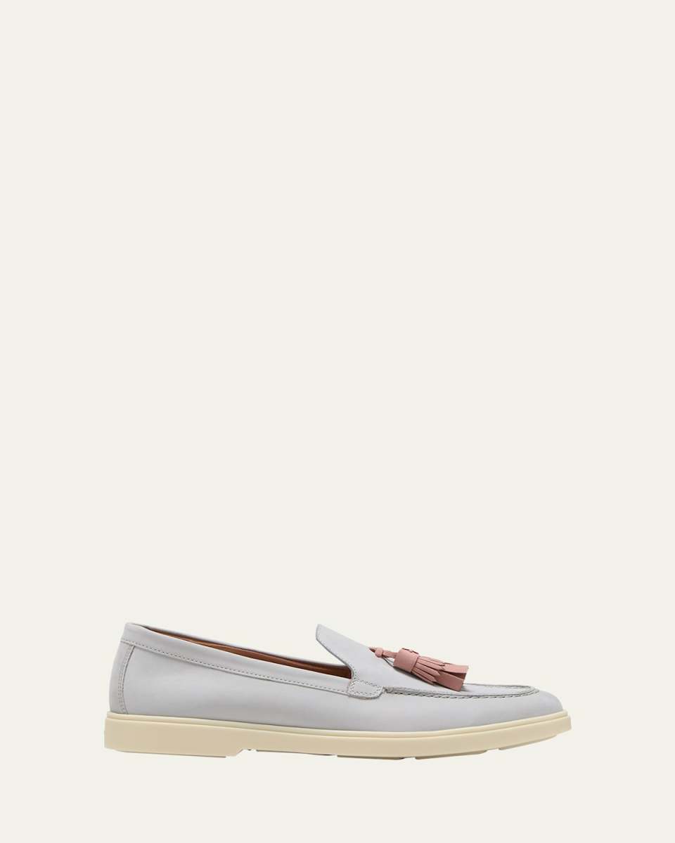 Feudal Leather Tassel Casual Loafers