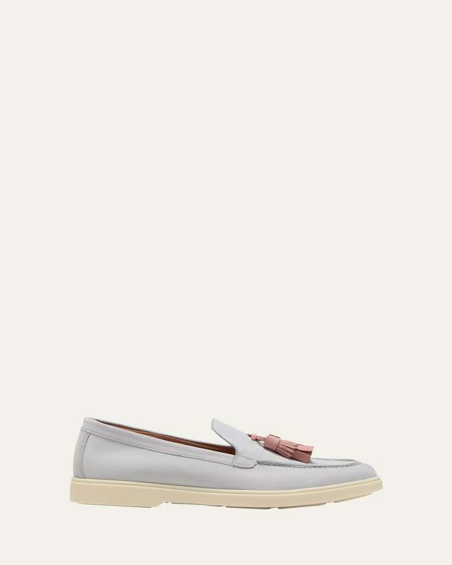 Feudal Leather Tassel Casual Loafers