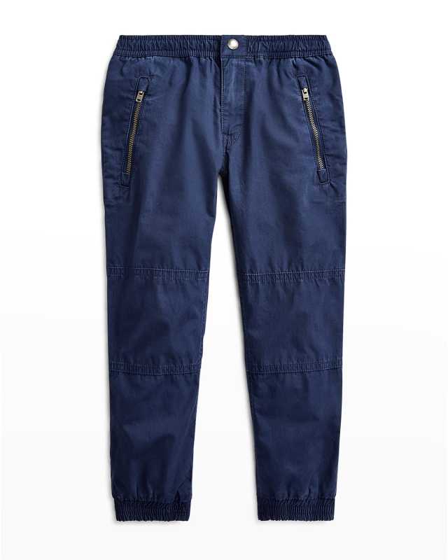 Boy's Poplin Jogger Pants, Size 2-6