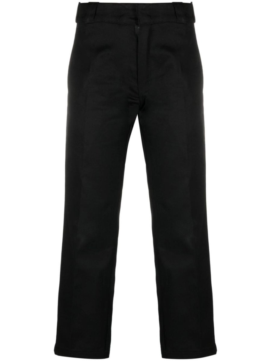 straight-leg cropped trousers