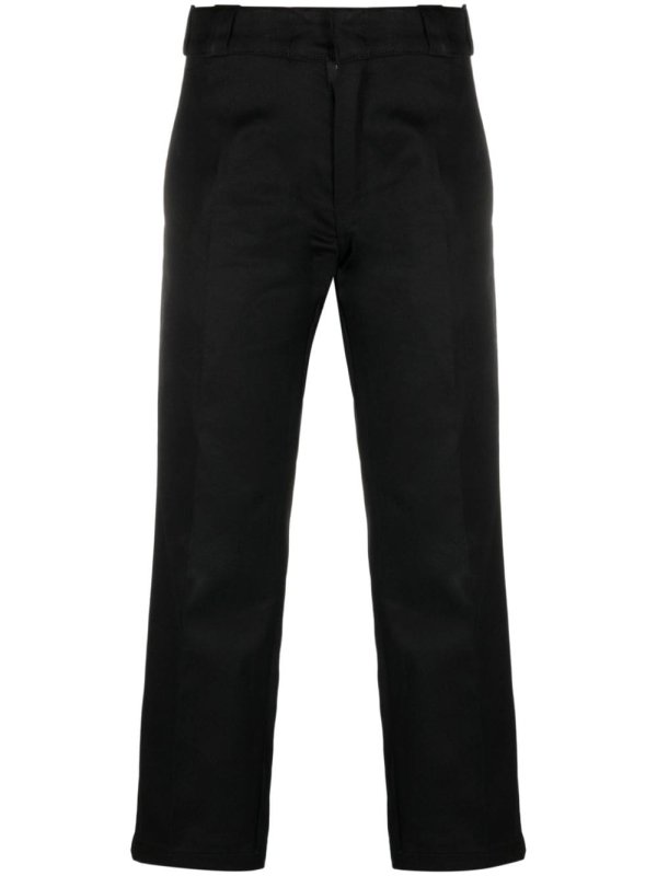 straight-leg cropped trousers