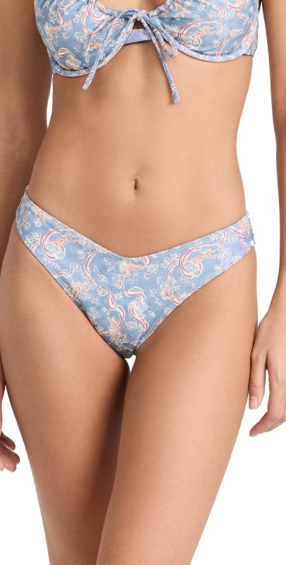 Montce Lulu Bow Bikini Bottoms Cupid Lycra