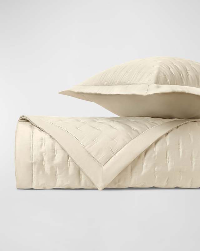 Fil Coupe Quilting Coverlet and Shams
