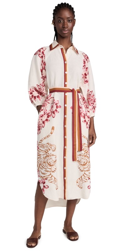 Las Sureñas Flower Tiger Dress Flower Tiger