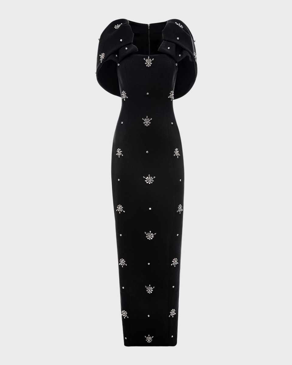 Adelaide Crystal Cape Gown