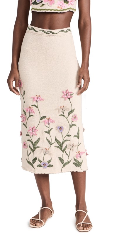 Agua by Agua Bendita Chlorella Flora Skirt Multicolor