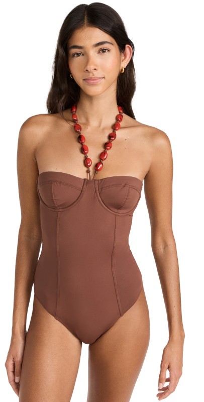 STAUD Harper Beaded One Piece Clove