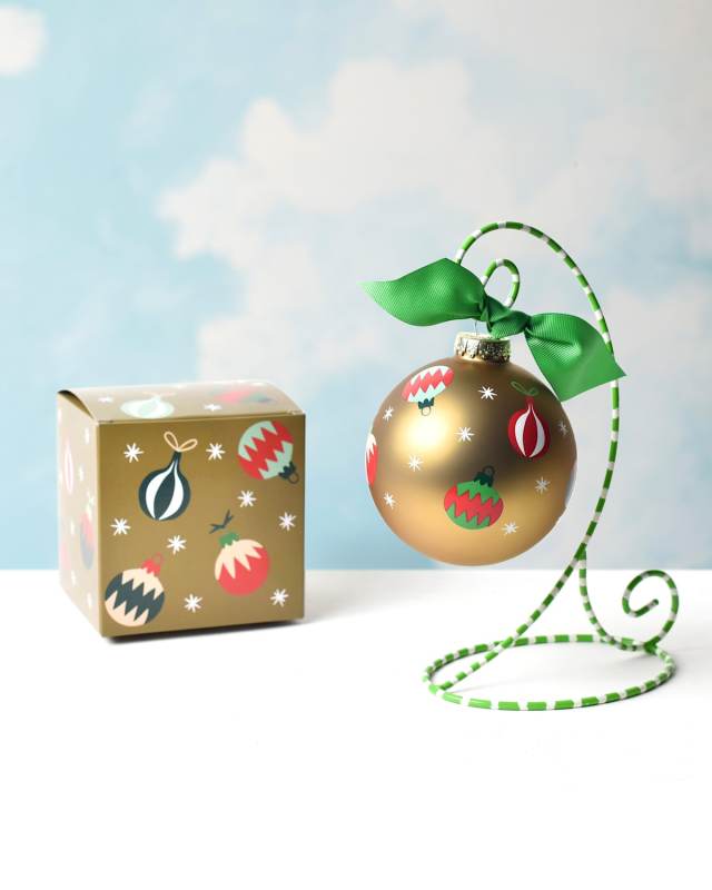 Vintage Ornaments Personalized Glass Ornament with Stand
