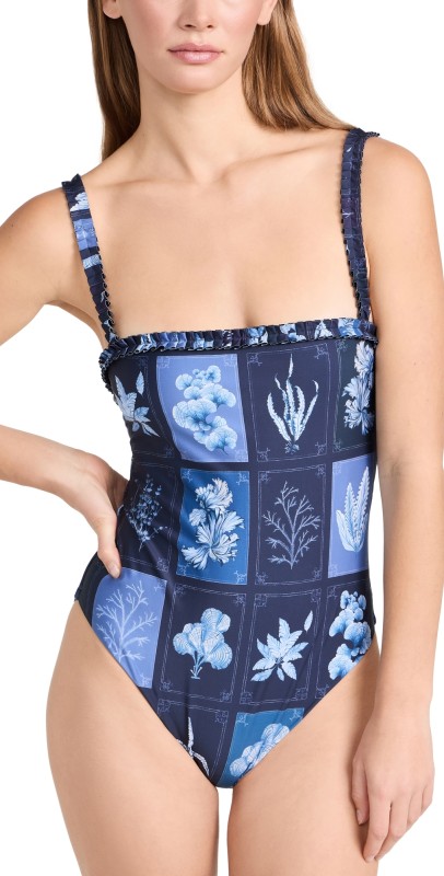 Agua by Agua Bendita Limon Algae Swim One Piece Multicolor