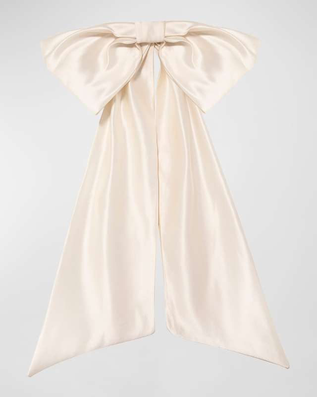 Leander Satin Bow Barrette