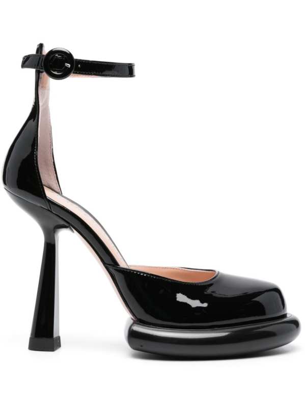 Kelly 125mm patent leather pumps