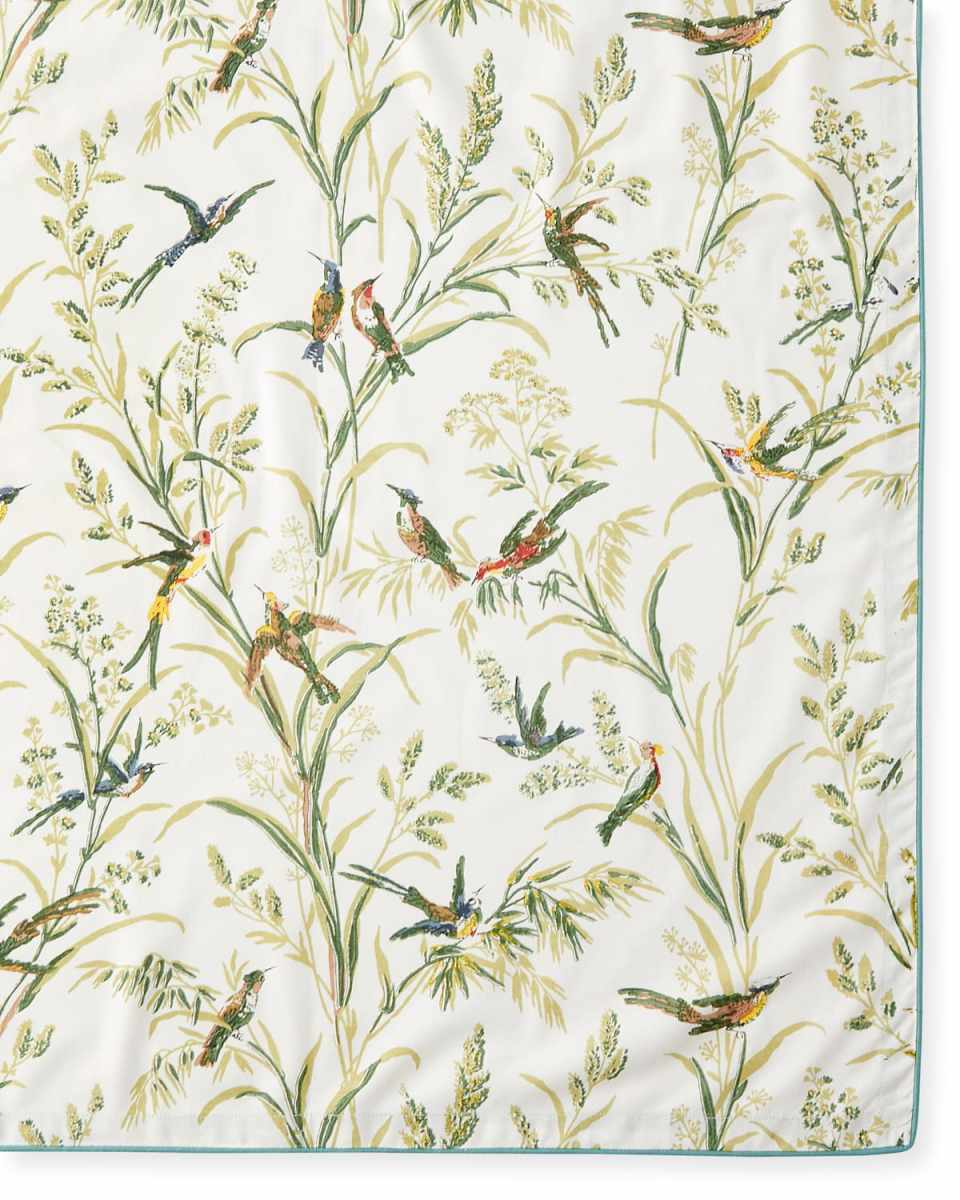 Hummingbird Natural Tablecloth - 60" x 90"