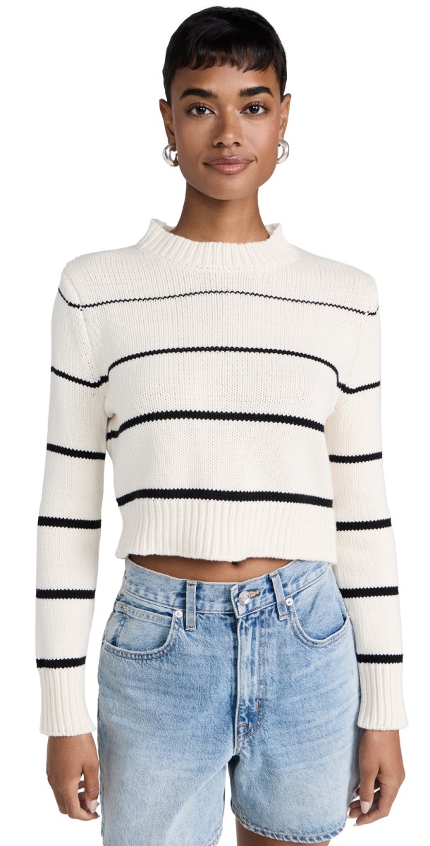 Z Supply Milan Stripe Sweater Natural