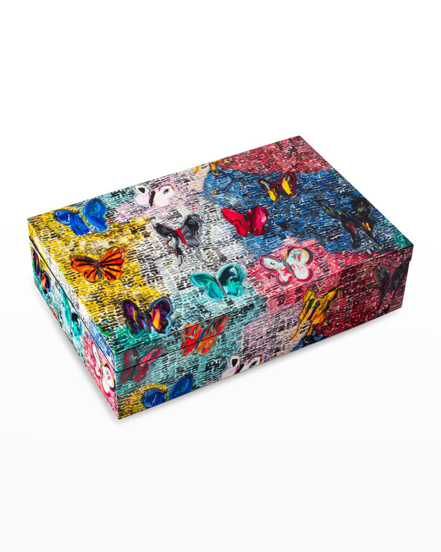 Butterflies & Guardians Lacquer Box