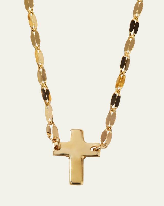 14k Mini Cross Necklace