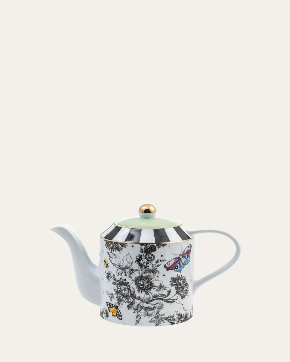 Butterfly Toile Teapot