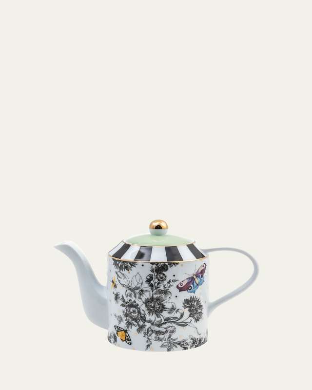 Butterfly Toile Teapot