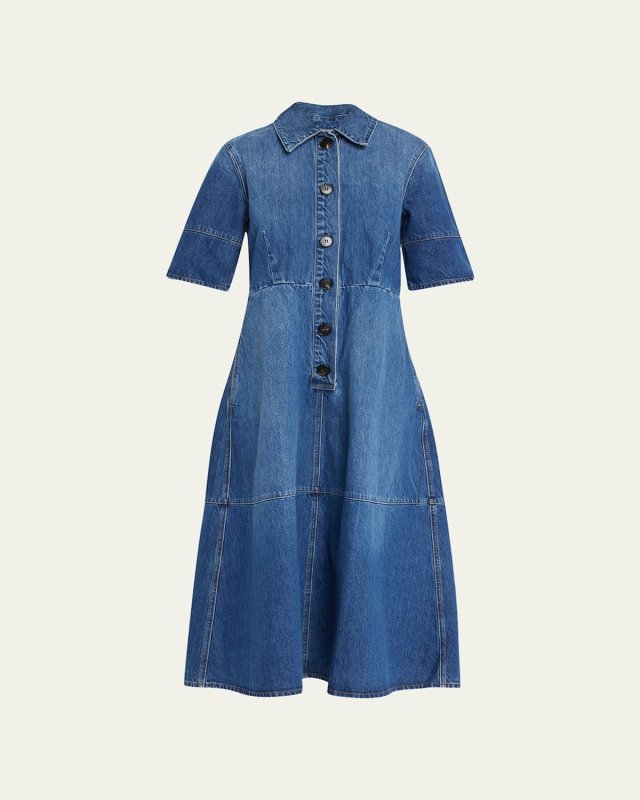 Denim Midi Shirtdress