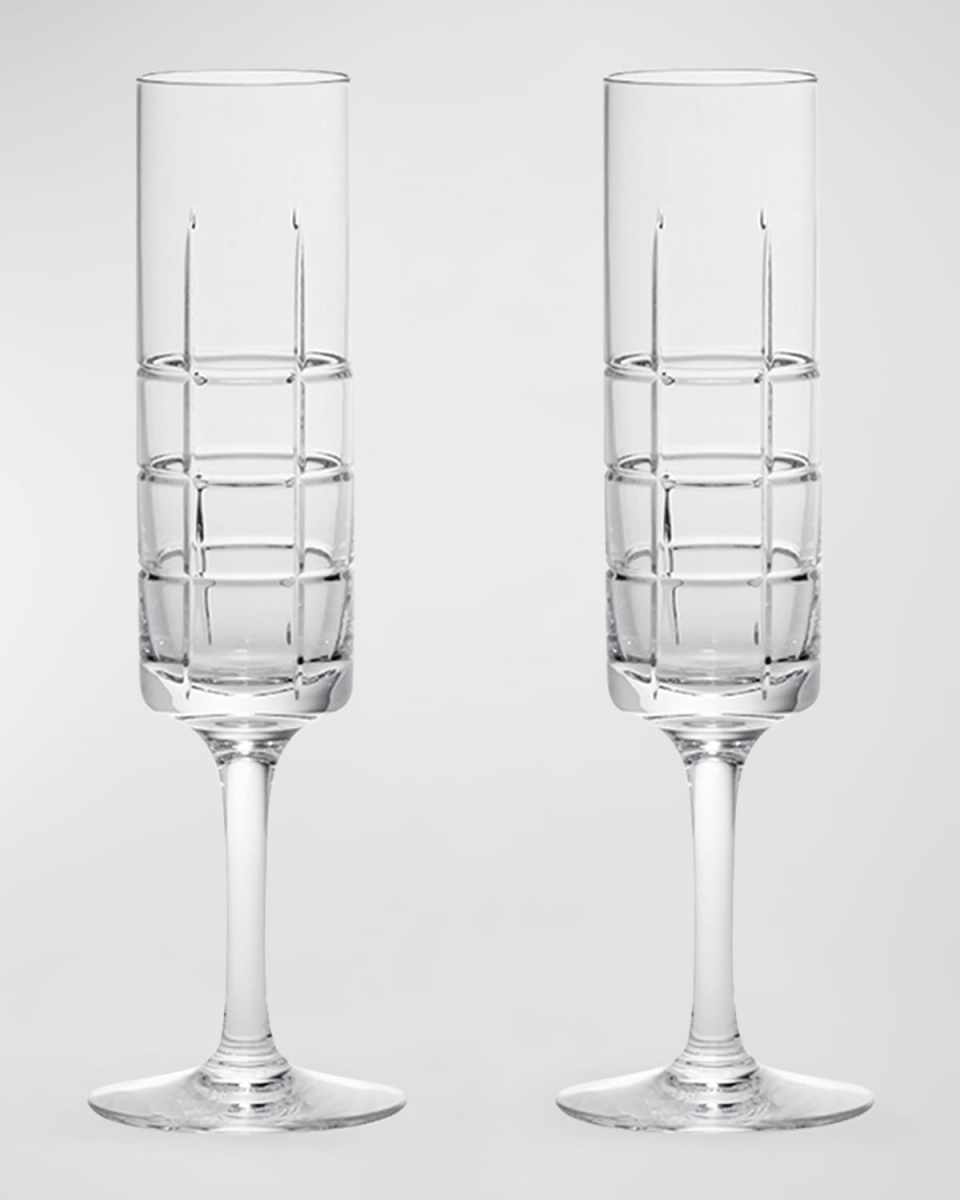 Street Champagne Glasses, Set of 2
