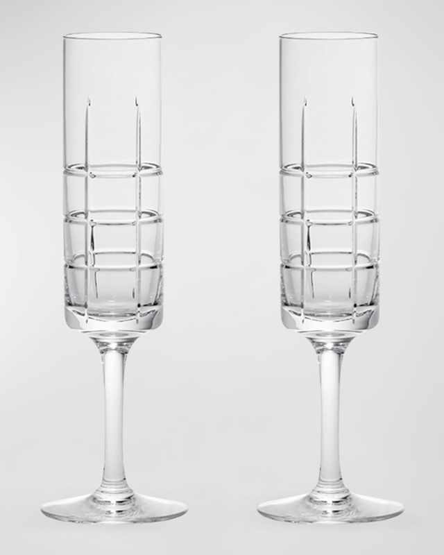 Street Champagne Glasses, Set of 2