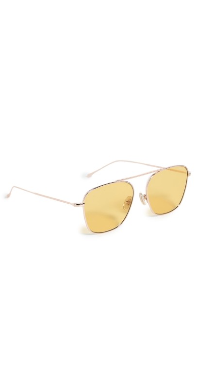 Illesteva Samos Sunglasses Rose Gold w/ Honey See Th