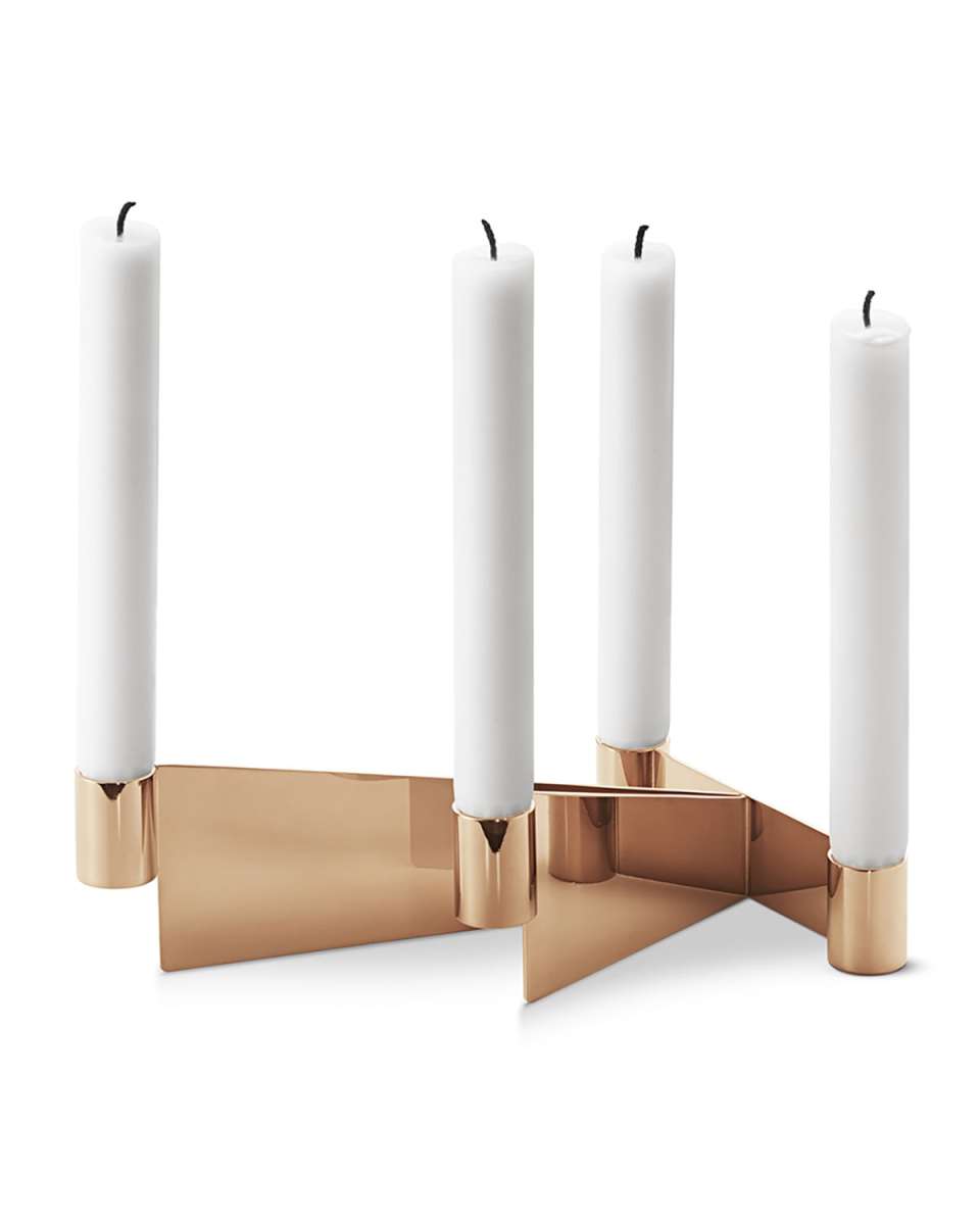 Urkiola Brass-Colored Candleholder