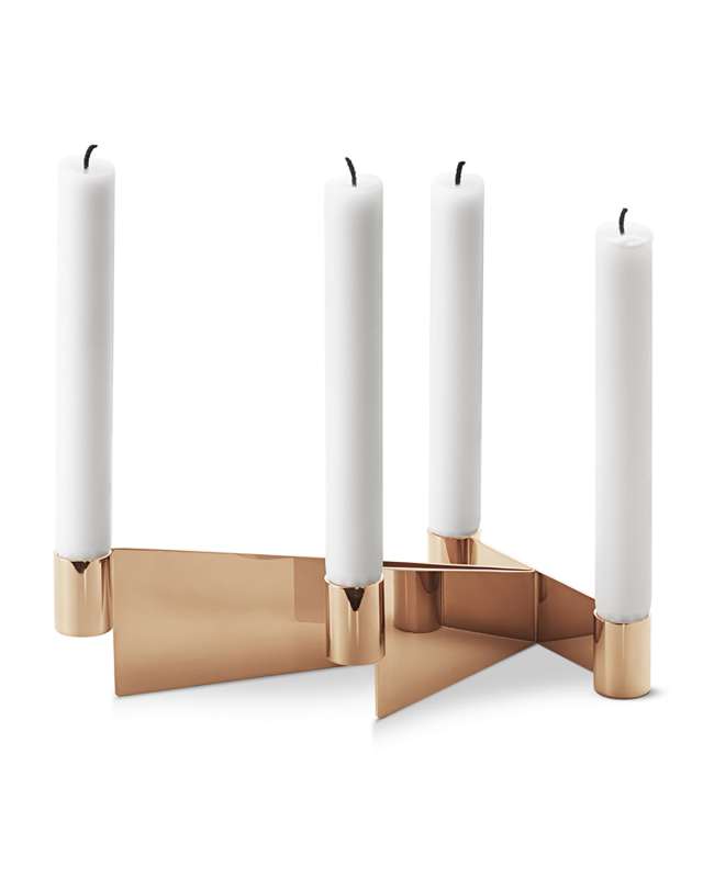 Urkiola Brass-Colored Candleholder
