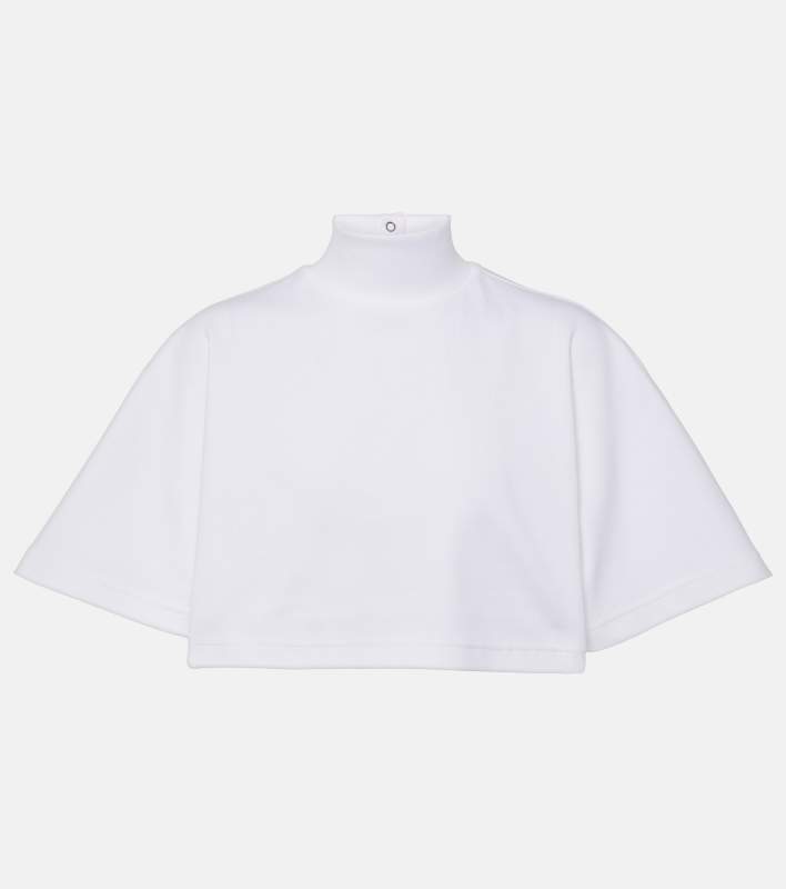 ALAIA Cotton turtleneck top