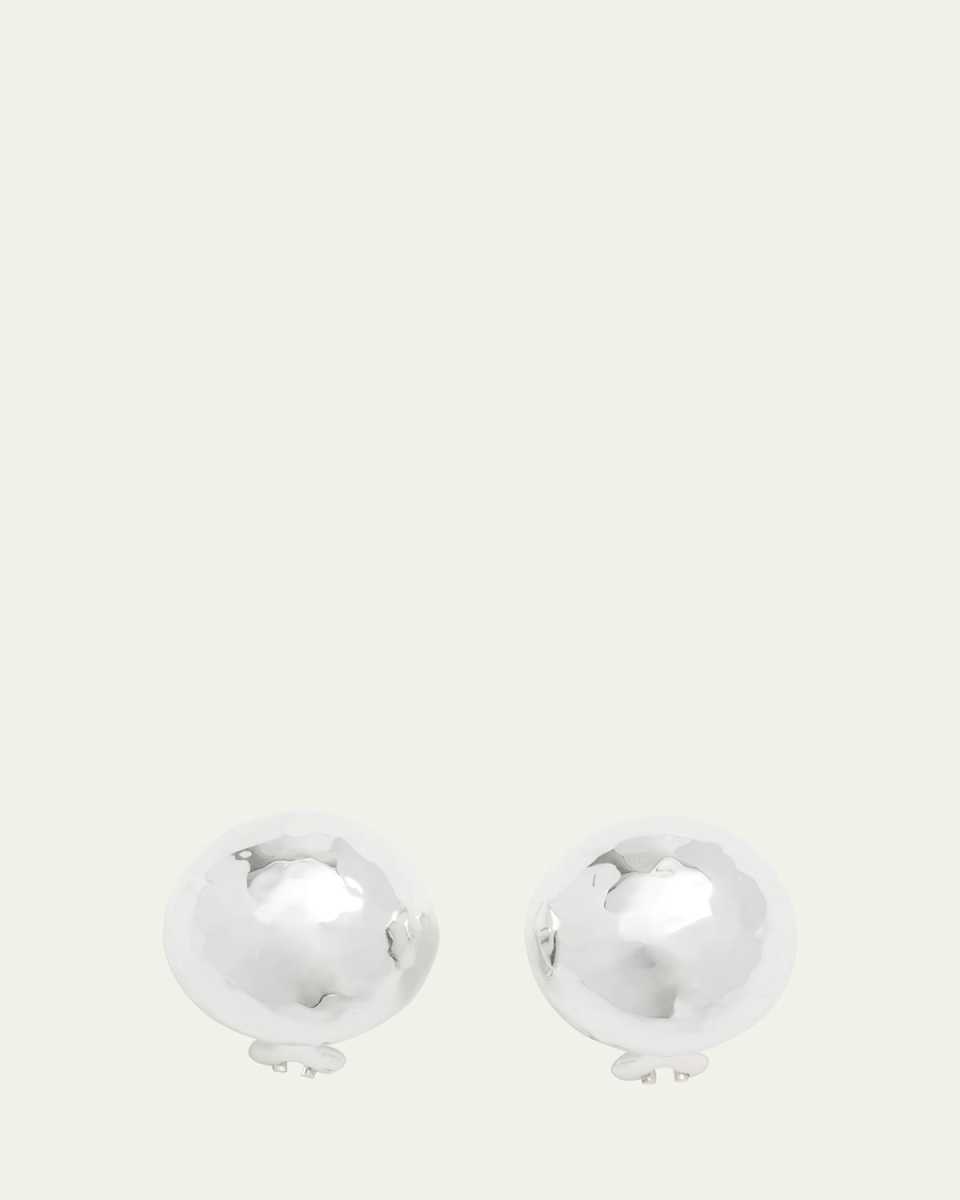 Pinball Stud Earrings in Sterling Silver
