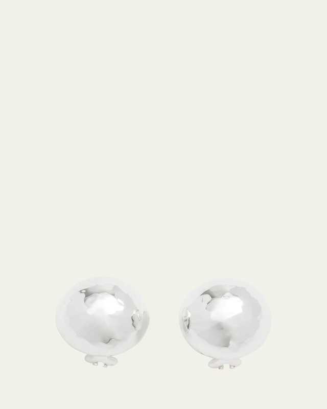 Pinball Stud Earrings in Sterling Silver