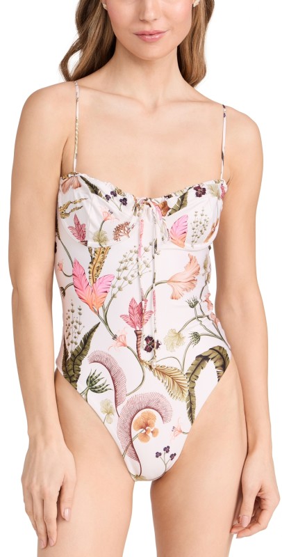 Agua by Agua Bendita Ebano Habitat One Piece Swimsuit Multicolor