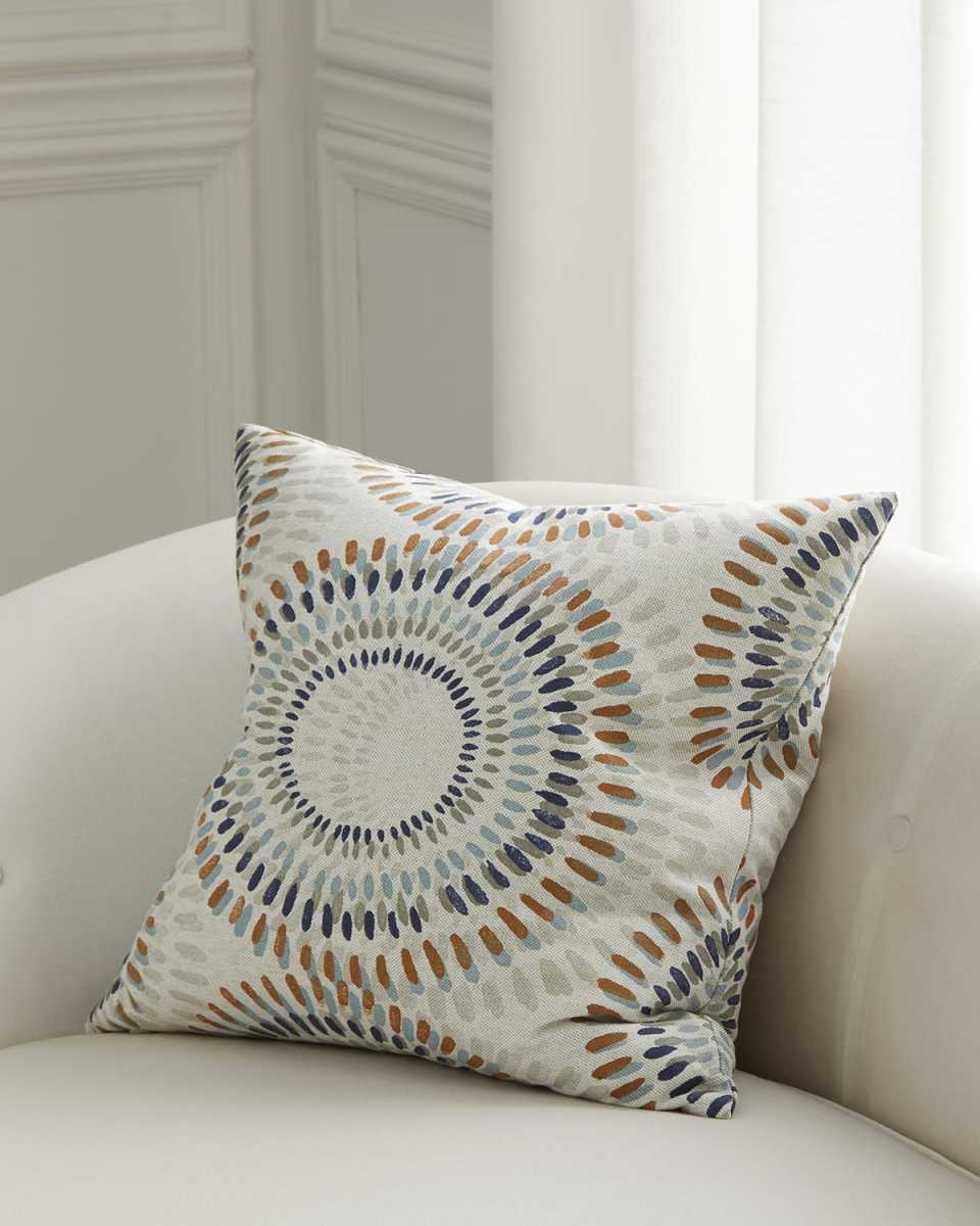 Filmore Flax Decorative Pillow, 20" Square