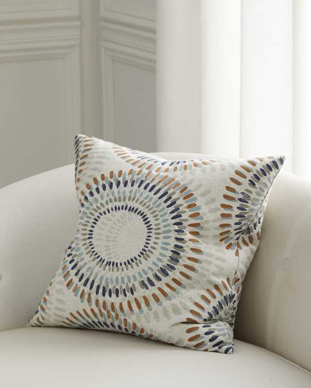 Filmore Flax Decorative Pillow, 20" Square