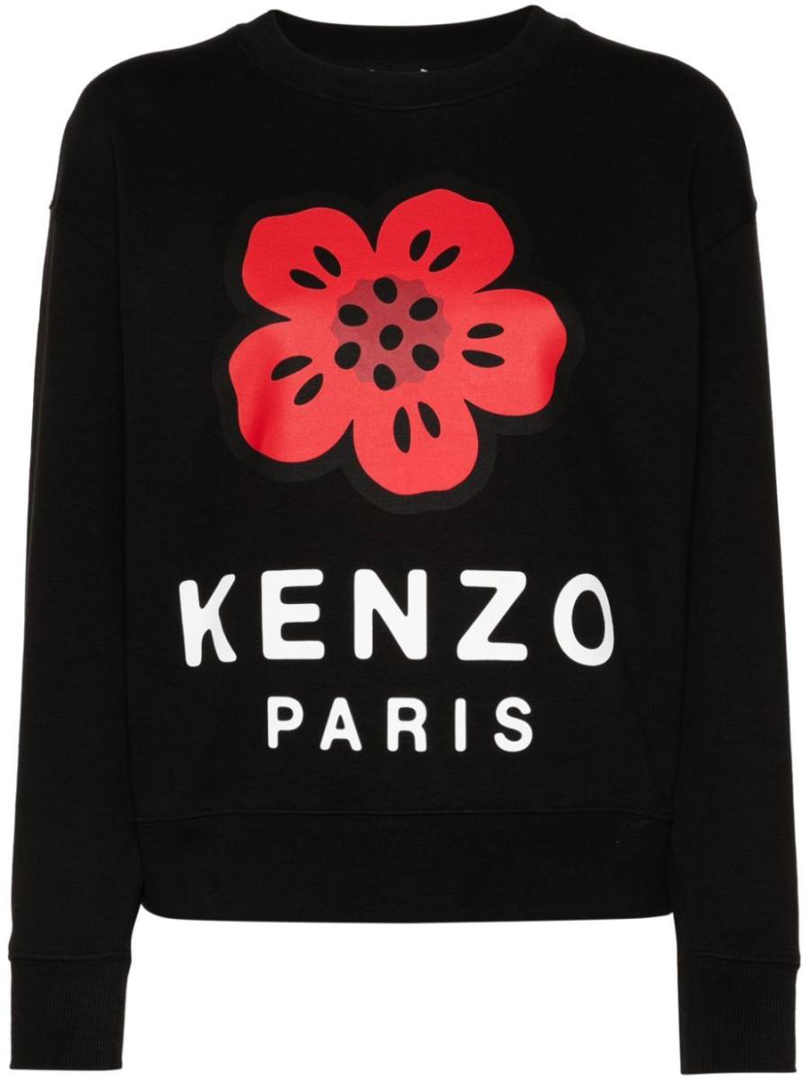 floral-print sweatshirt