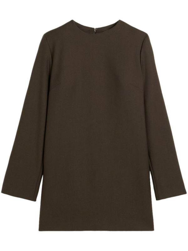 long sleeve wool dress